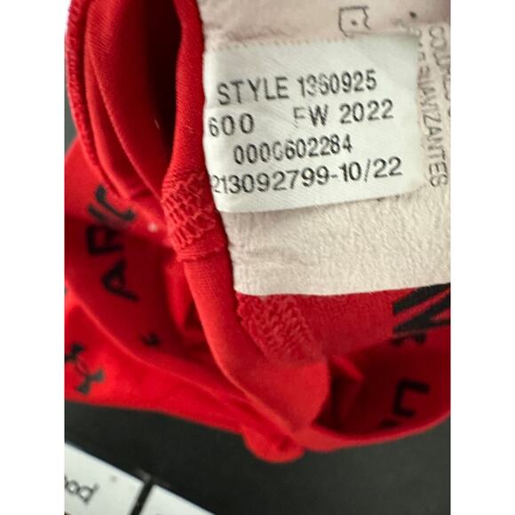 Under Armour Red Team Shorty Compression Running Training Shorts Womens M - Picture 5 of 6